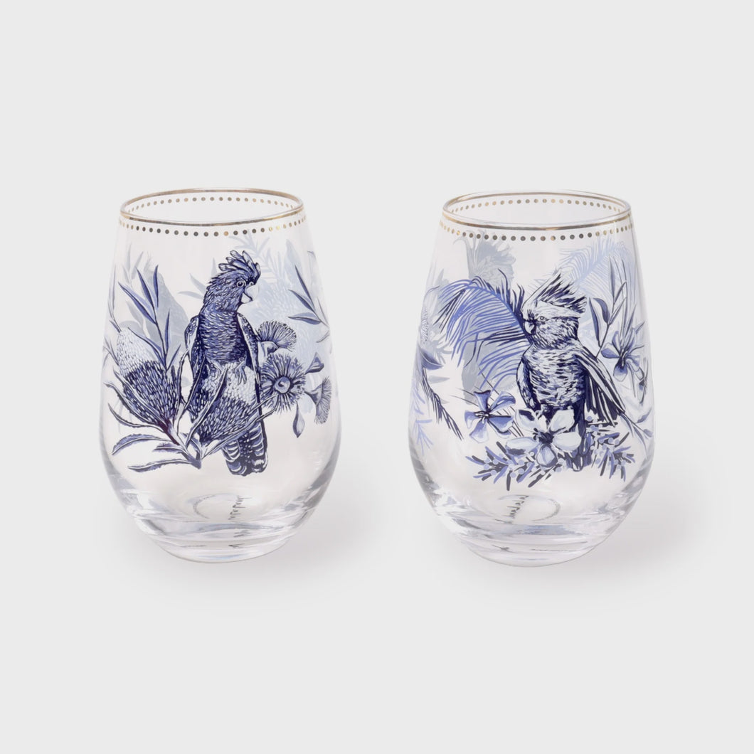 Glass Tumblers S/2 Dynasty Of Nature