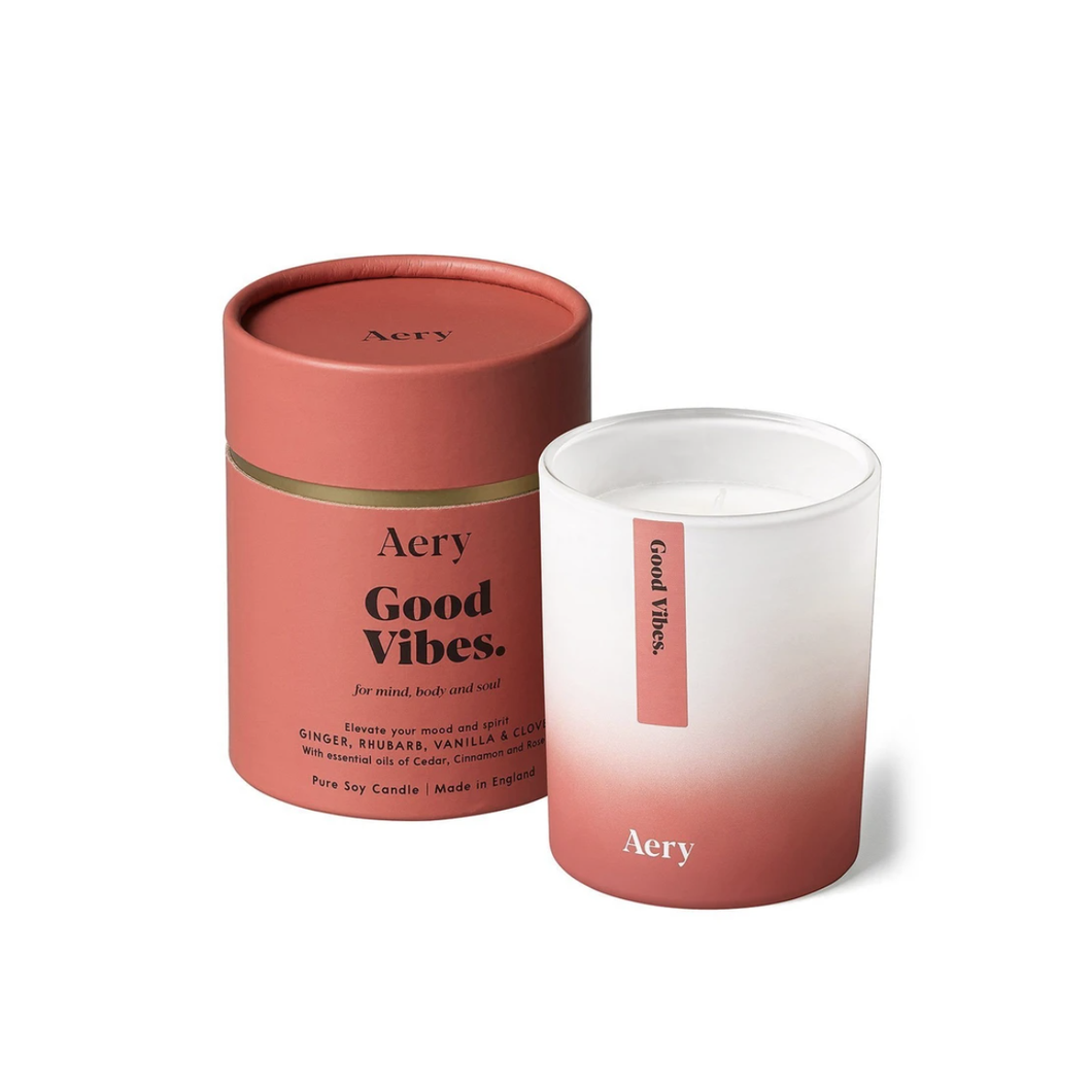 Aery Aromatherapy Soy Candle - Good Vibes