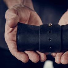 Load image into Gallery viewer, Afternoons With Albert Cord Roll - Black Leather