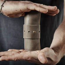 Load image into Gallery viewer, Afternoons With Albert Cord Roll - Grey Leather