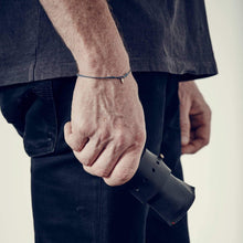 Load image into Gallery viewer, Afternoons With Albert Cord Roll - Black Leather