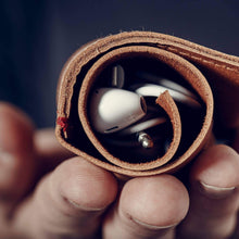 Load image into Gallery viewer, Afternoons With Albert Cord Roll - Tan Leather