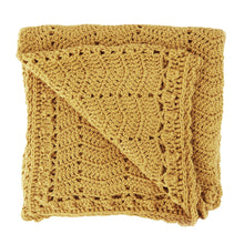 Load image into Gallery viewer, Handmade Crochet Blanket - Turmeric
