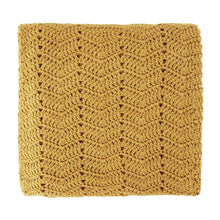 Load image into Gallery viewer, Handmade Crochet Blanket - Turmeric