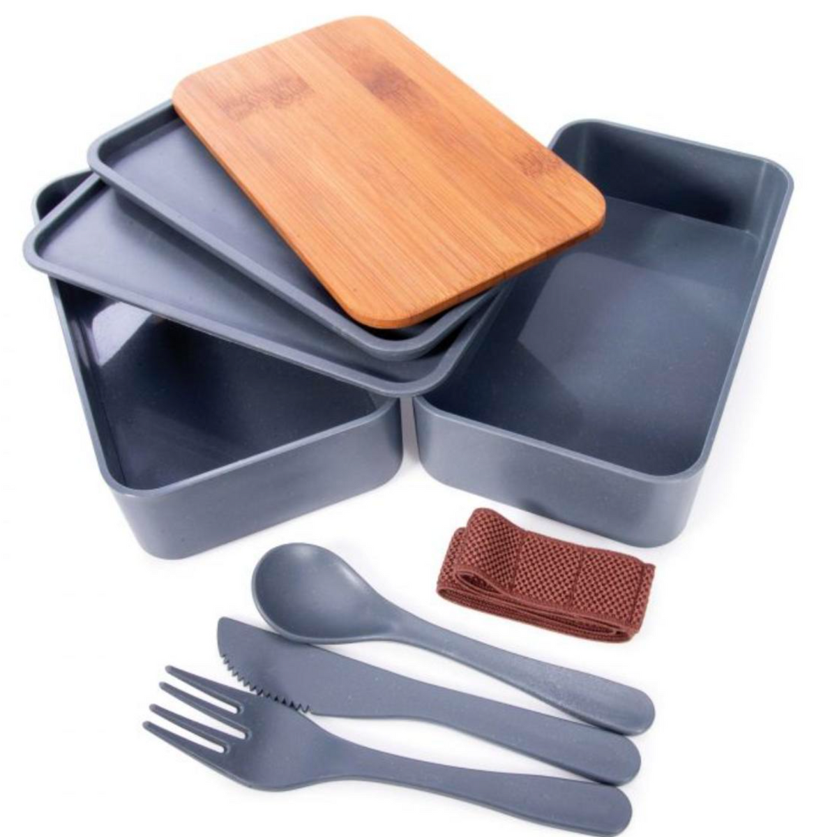 Bento Style Lunch Box - Wheat Straw Bento Box with Utensils, 3 Dividers, &  Flatware Storage - Microw…See more Bento Style Lunch Box - Wheat Straw