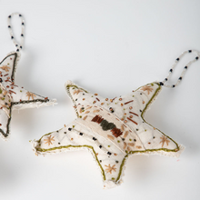 Load image into Gallery viewer, Bedouin up-cycled canvas deco - star