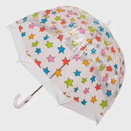 Kids PVC Birdcage Umbrella - Multi Stars