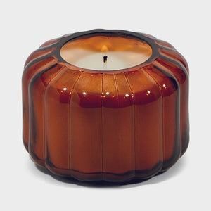 Ribbed Glass Candle 4.5oz - Tobacco Patchouli