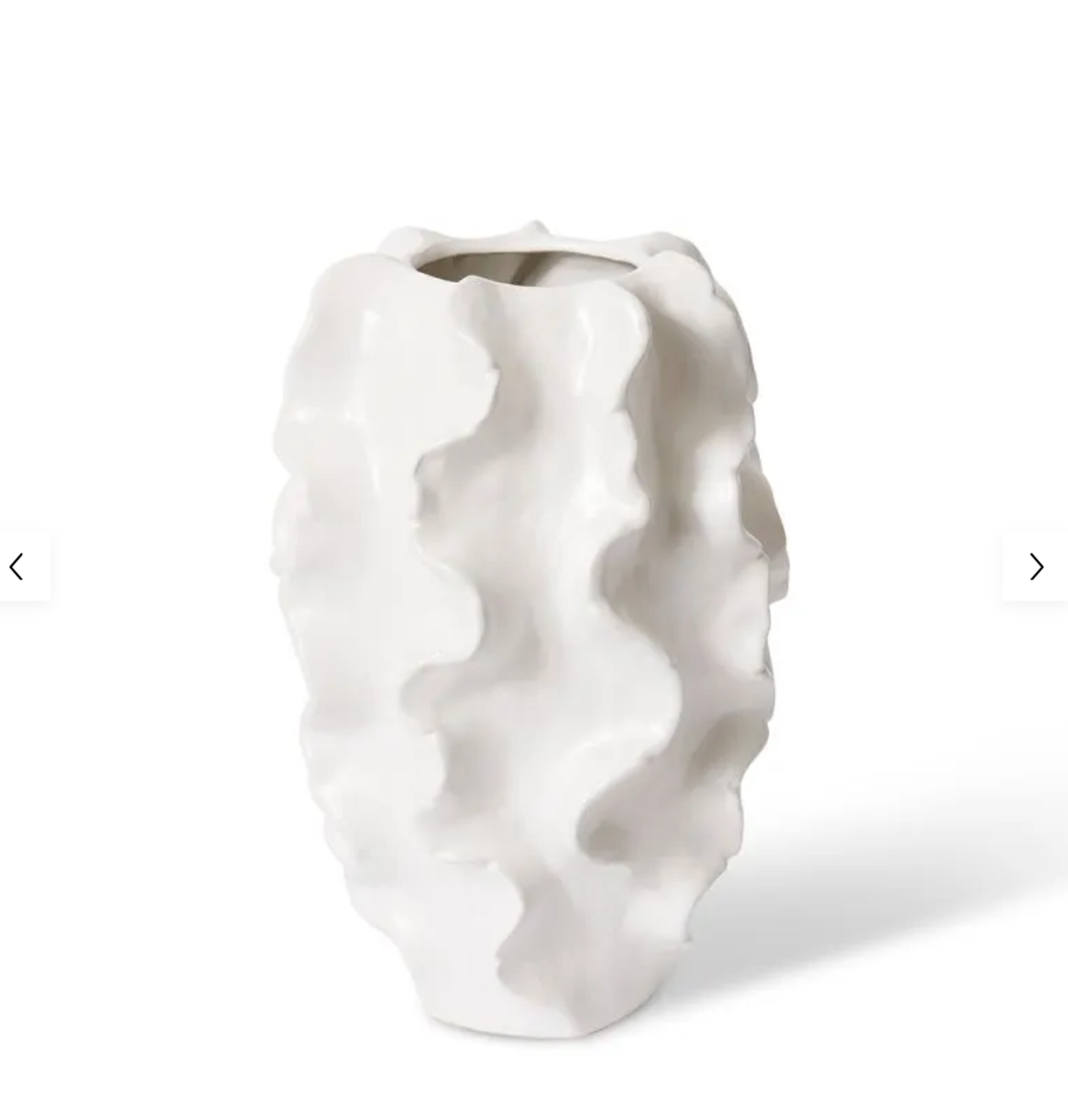 Alvinia Vase White 26x26x38cm