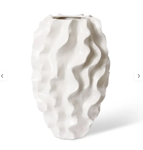 Alvinia Vase White 33x33x48cm