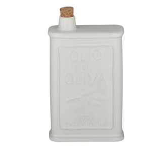 Olio Ceramic Oil Bottle 12x6x18.5cm Ivory