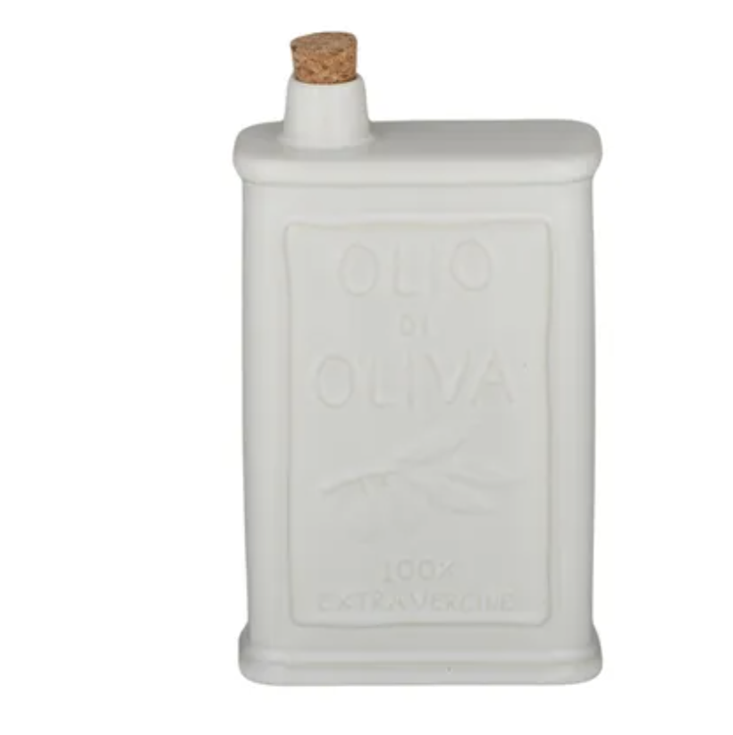 Olio Ceramic Oil Bottle 12x6x18.5cm Ivory