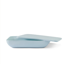Serving Platter With Lid - Blueberry