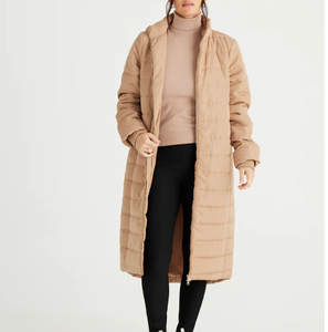 Whistler Long Puffer Coat S/M - Cashew