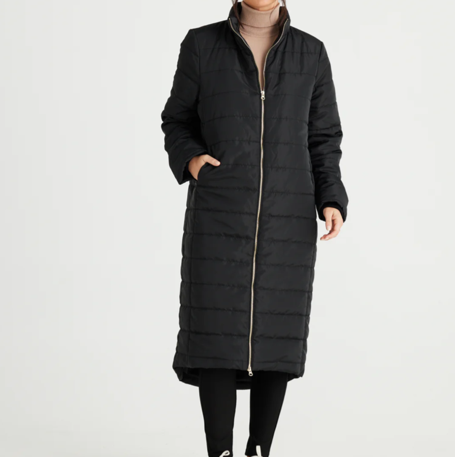 Whistler Long Puffer Coat S/M - Black