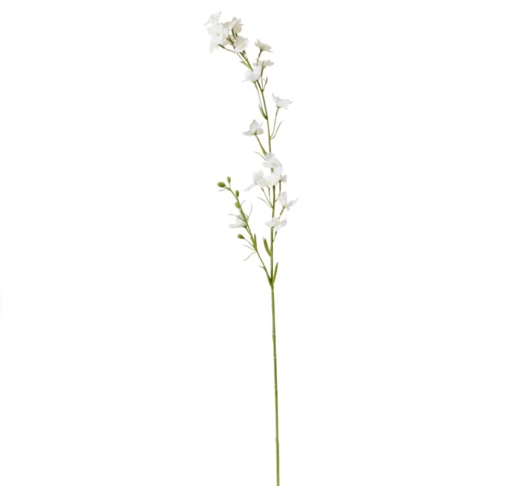 Larkspur Spray White 11x6x71cm