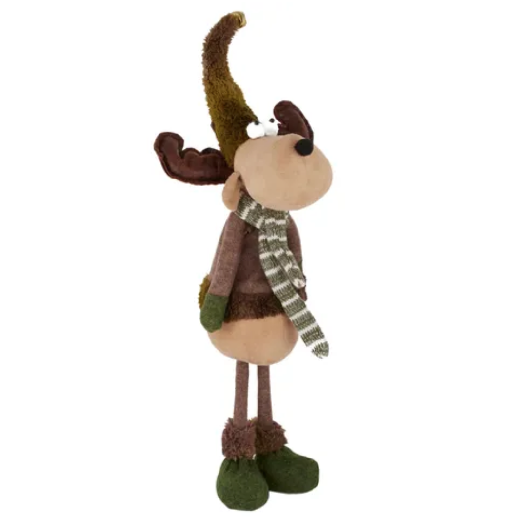 Moose Stand Felt 20x18x52cm Grn/Brn