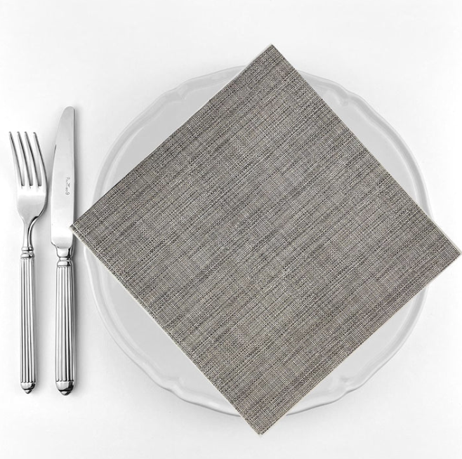 Lino Compostible Napkins 44x44cm Pk25 - Brown