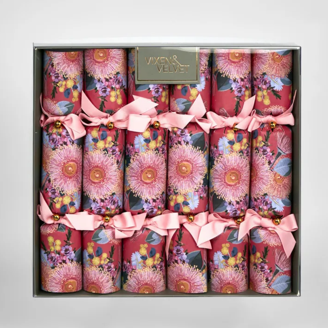 Pink Eucalyptus Flower Crackers (Box 6)