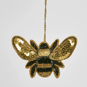 Apis Bee Sequin Tree Decoration