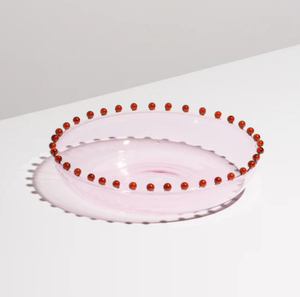 Fazeek Pearl Platter - Pink + Amber