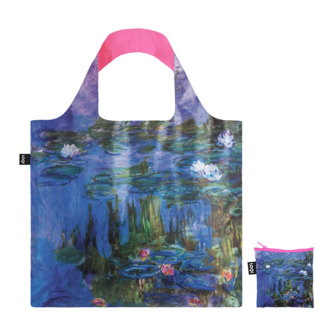 Loqi Claude Water Lillies Neon Pink Bag