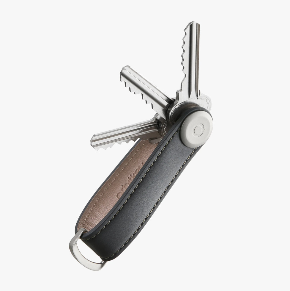 Orbitkey 2.0 Leather Charcoal/Grey