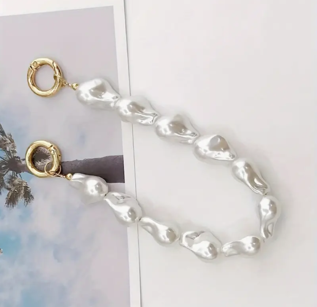 Faux Pearl Phone Wrist Strap