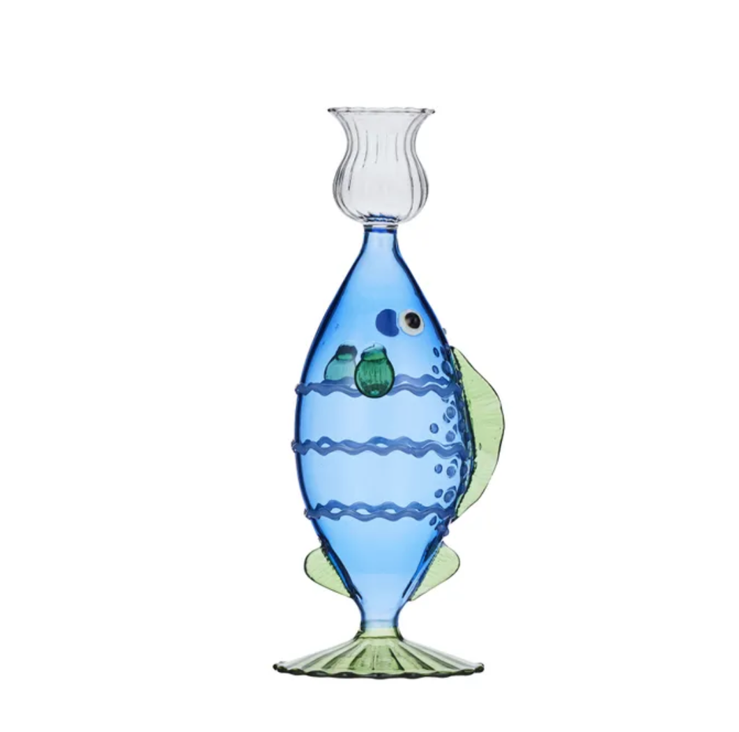Pacific Fish Glass C'Holder 8.5x8x21.5cm