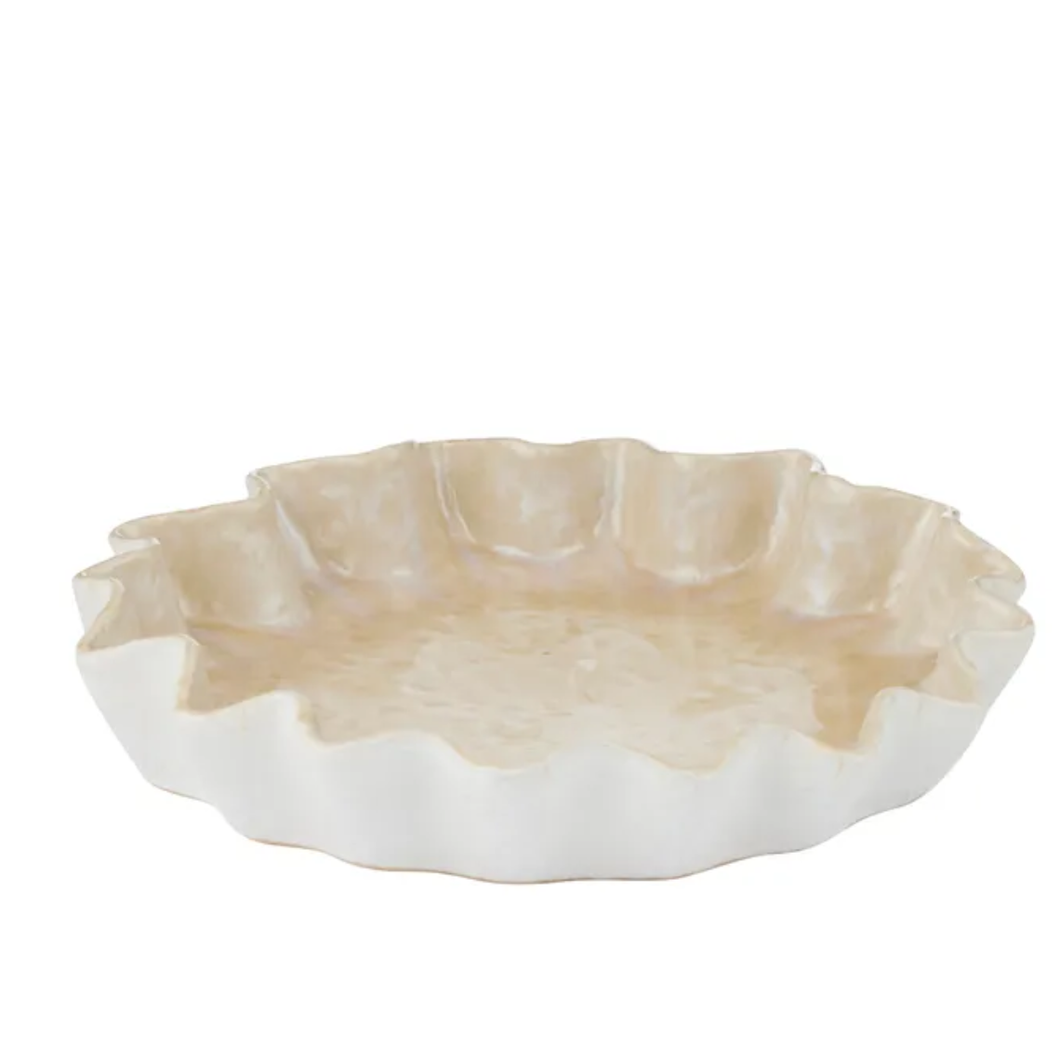 Urna Ceramic Dish 30x30x3.5cm Butter
