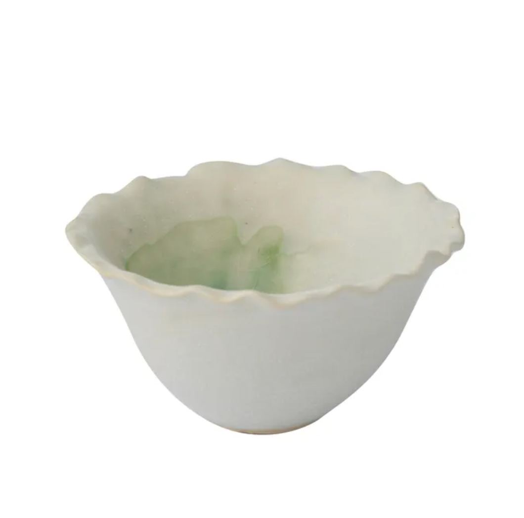 Vert Ceramic Bowl 11.5x6cm Natural/Green
