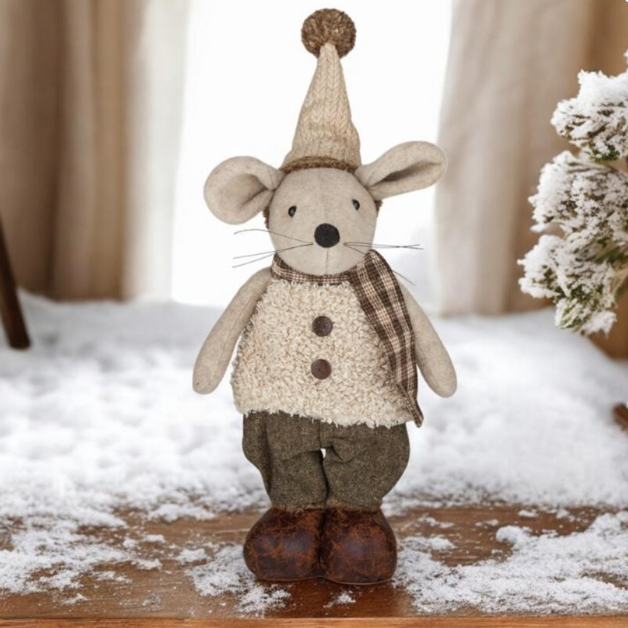 Mouse Boy Extendable Fab/Met 20x69cm Brn