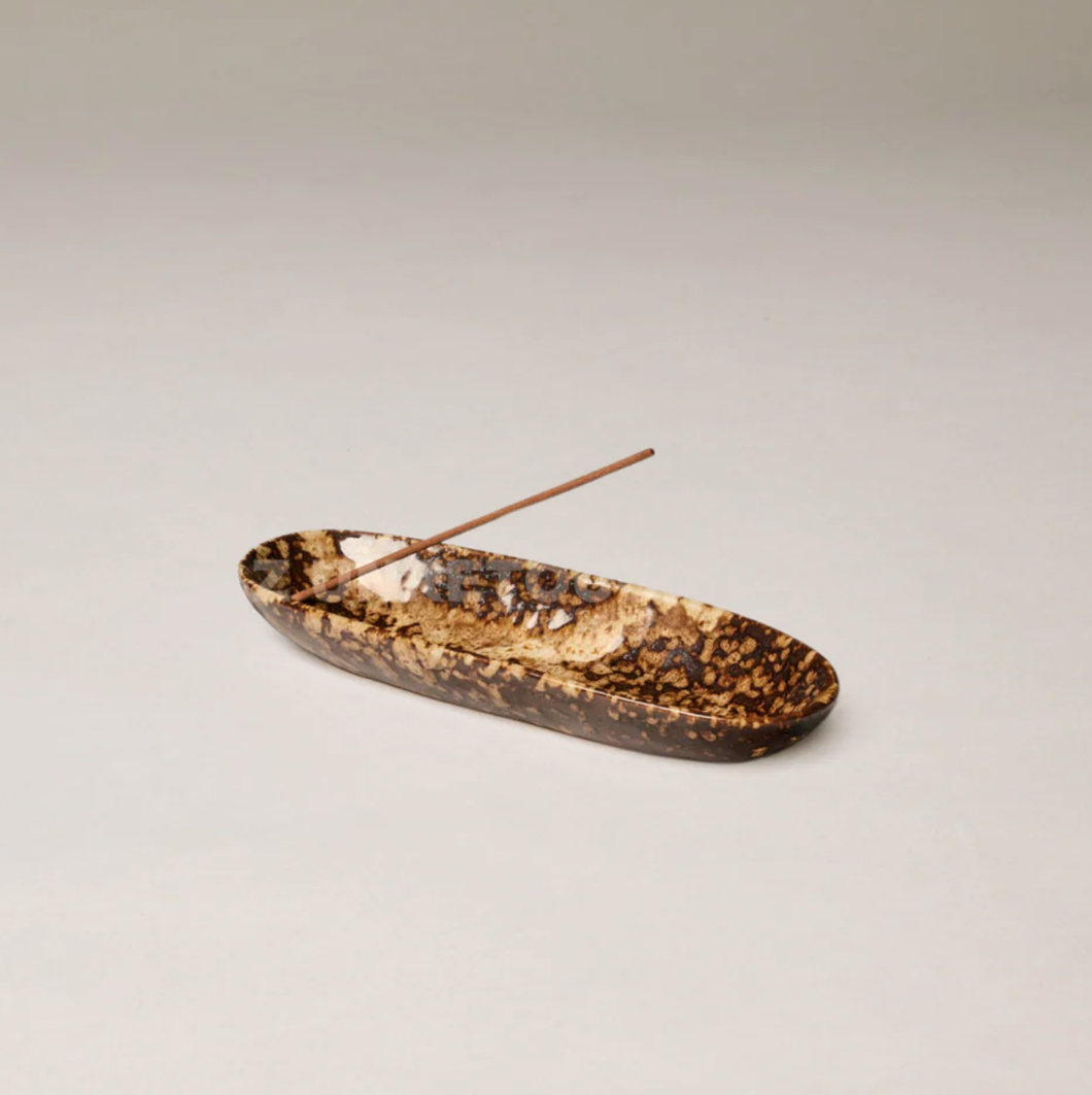 The Collector Ceramic Incense Holder - Chocolate