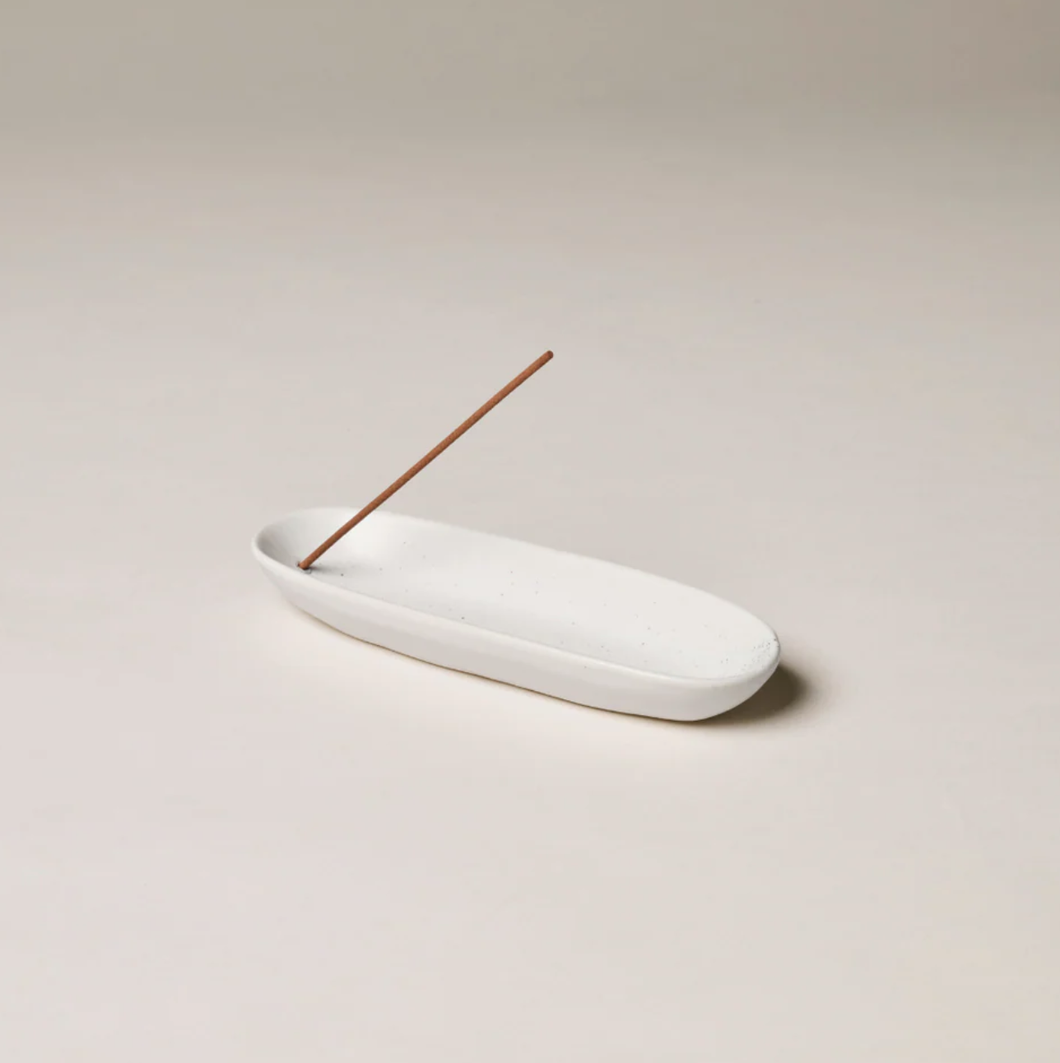 The Collector Ceramic Incense Holder - White