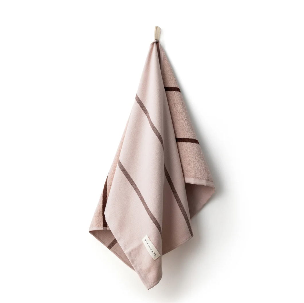 Between The Lines Tea Towel | Latte