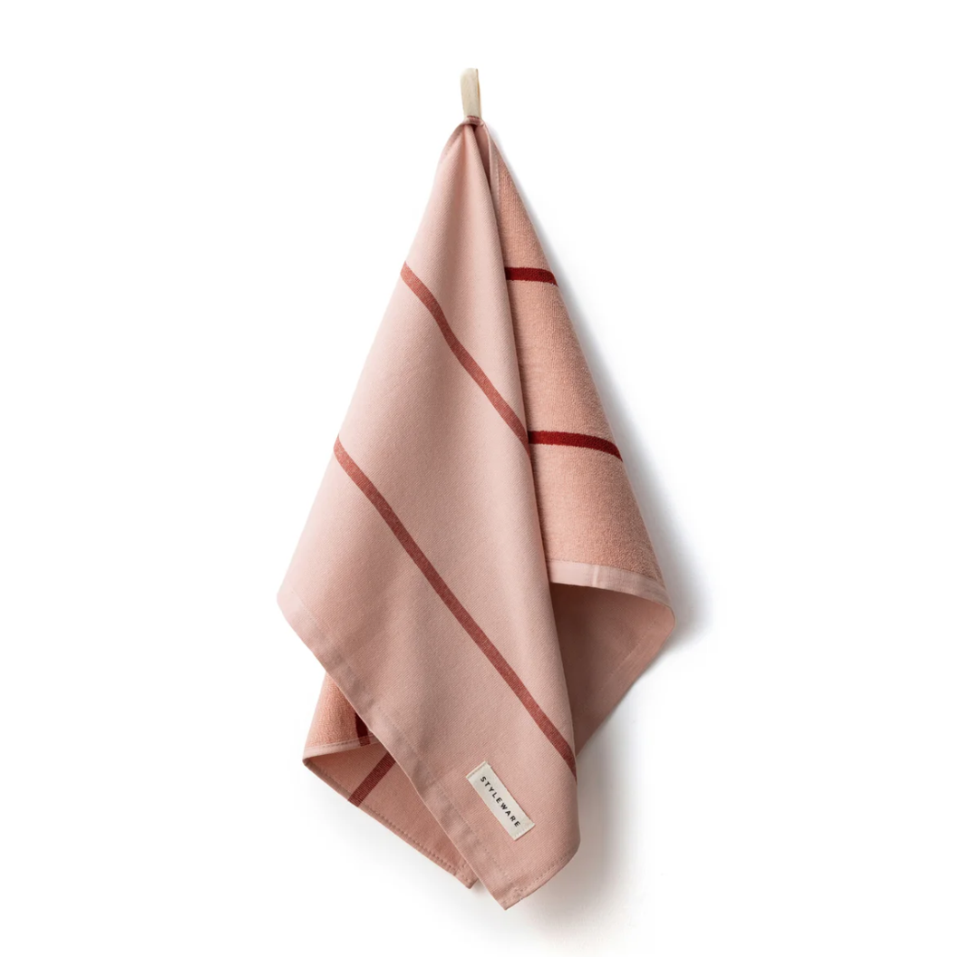 Between The Lines Tea Towel | Berry