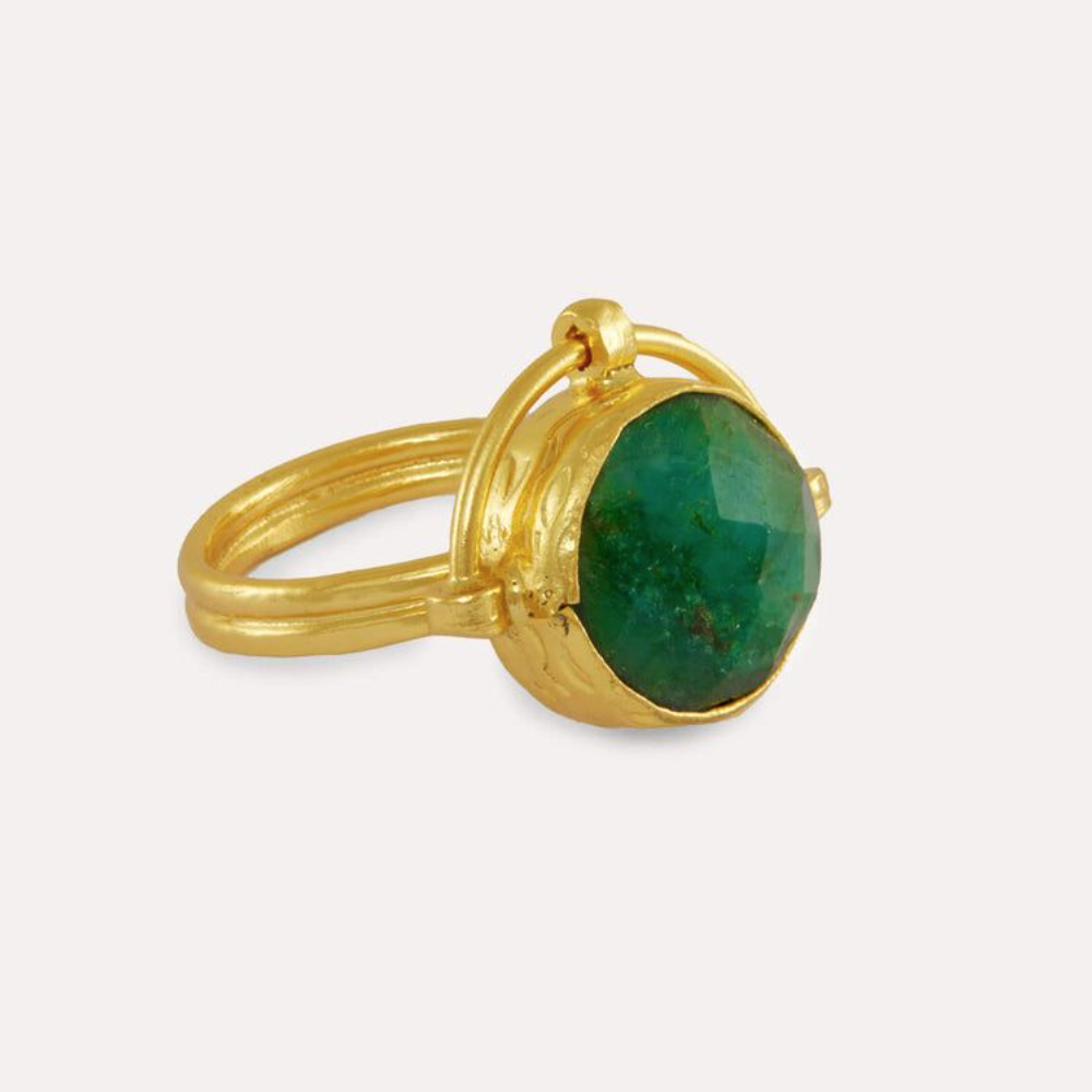 Domna Emerald Cocktail Ring