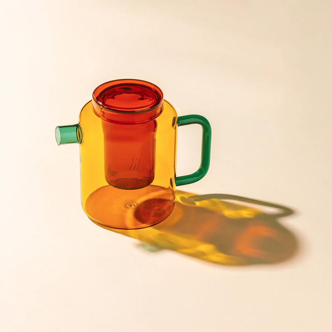 Cha Pot - Teal & Toffee