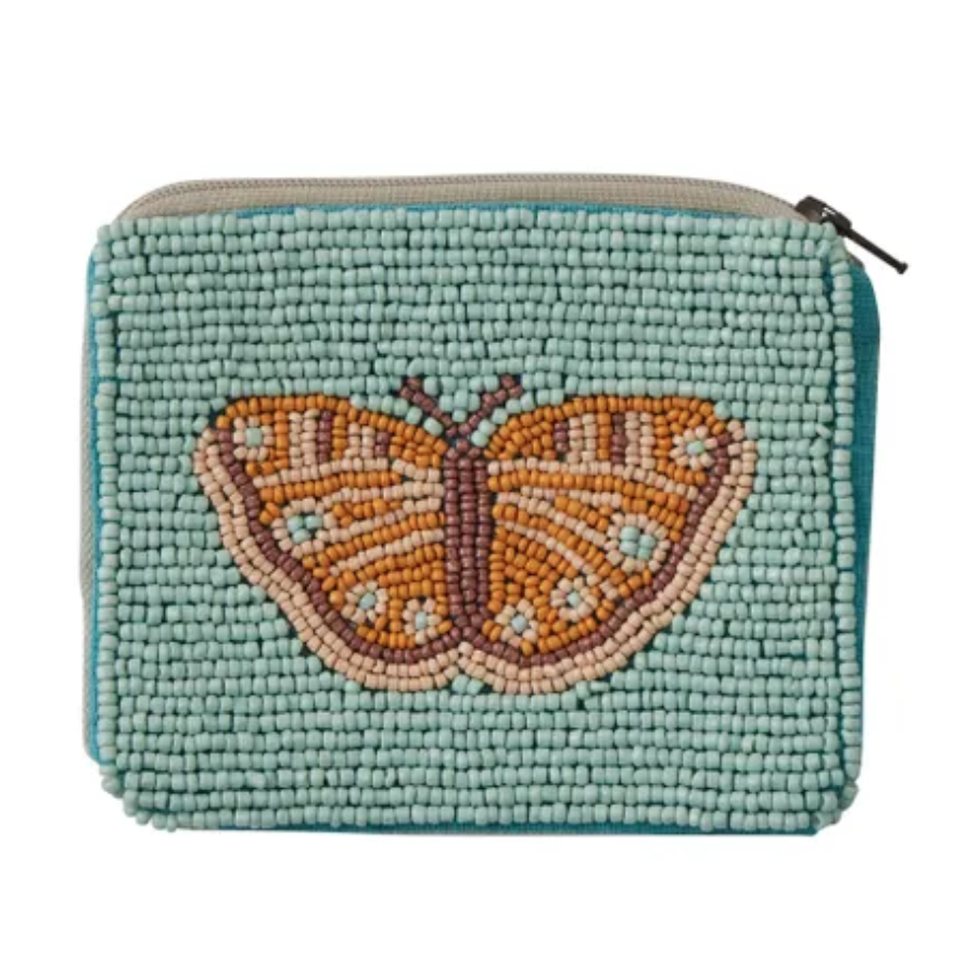 Nancy Bird Beaded Coin Purse 12x9cm