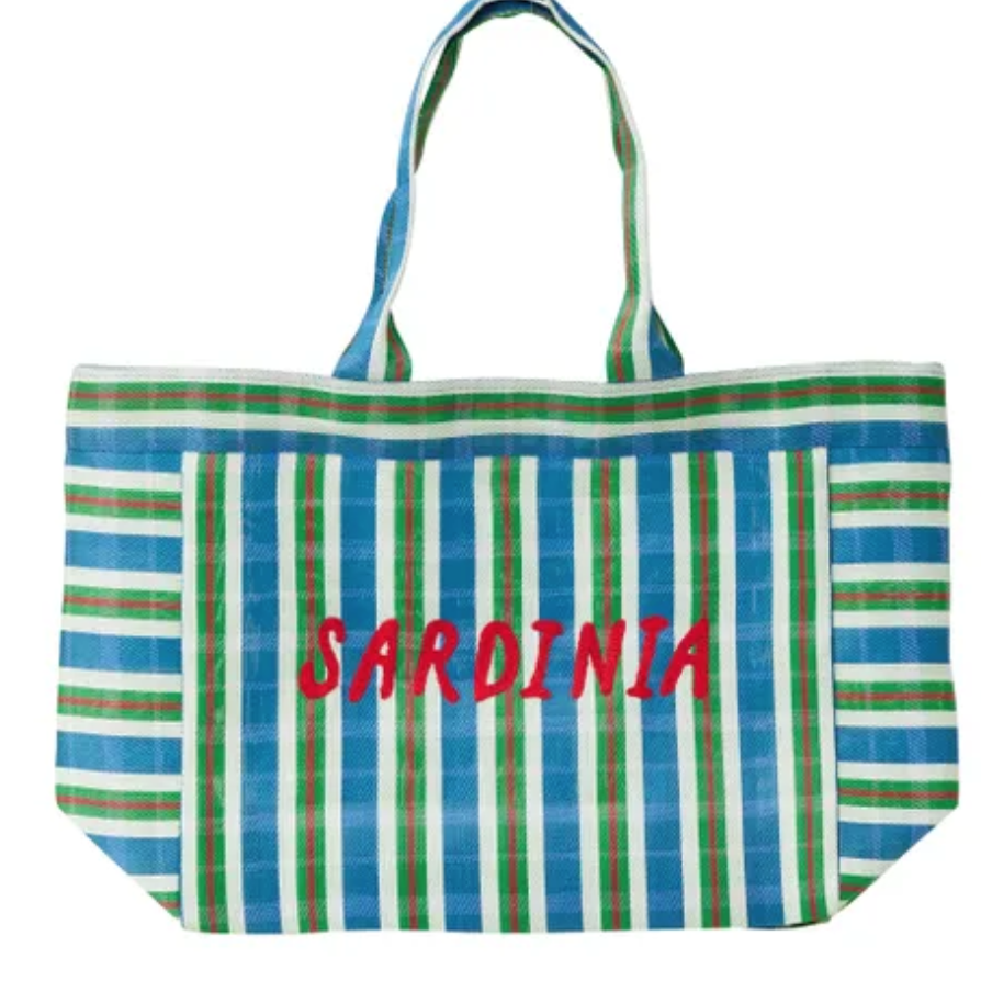 Sardinia Recycled Lge Tote 56x16x34cm BI
