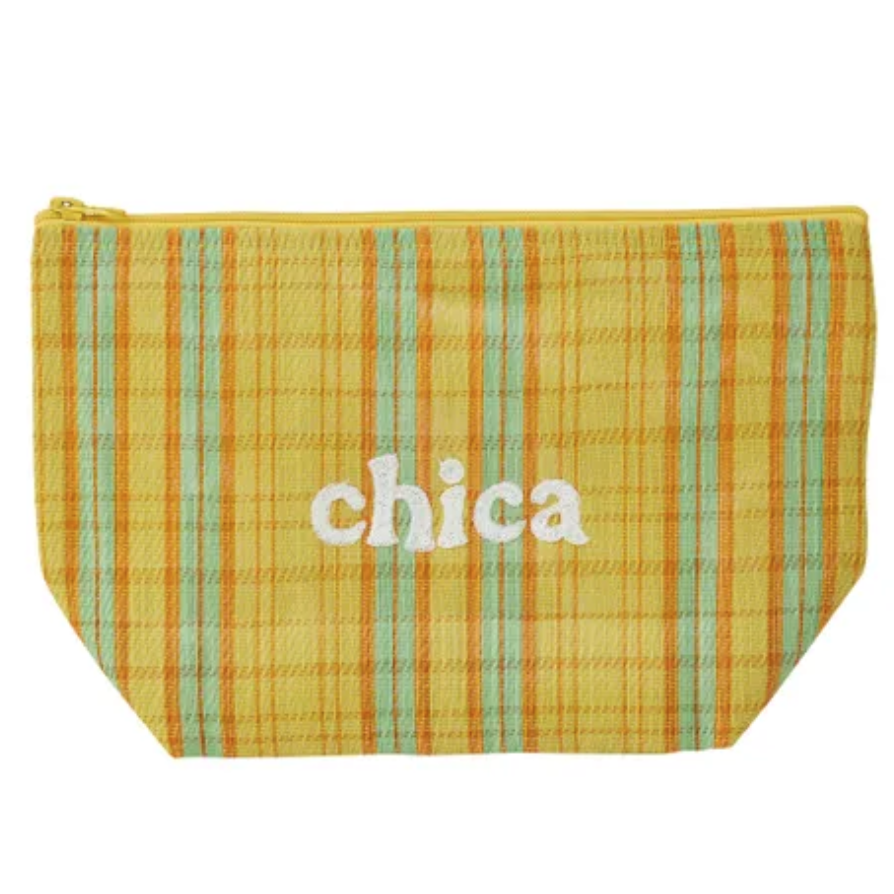 Chica Recycled Pouch 30x10x19cm Yellow