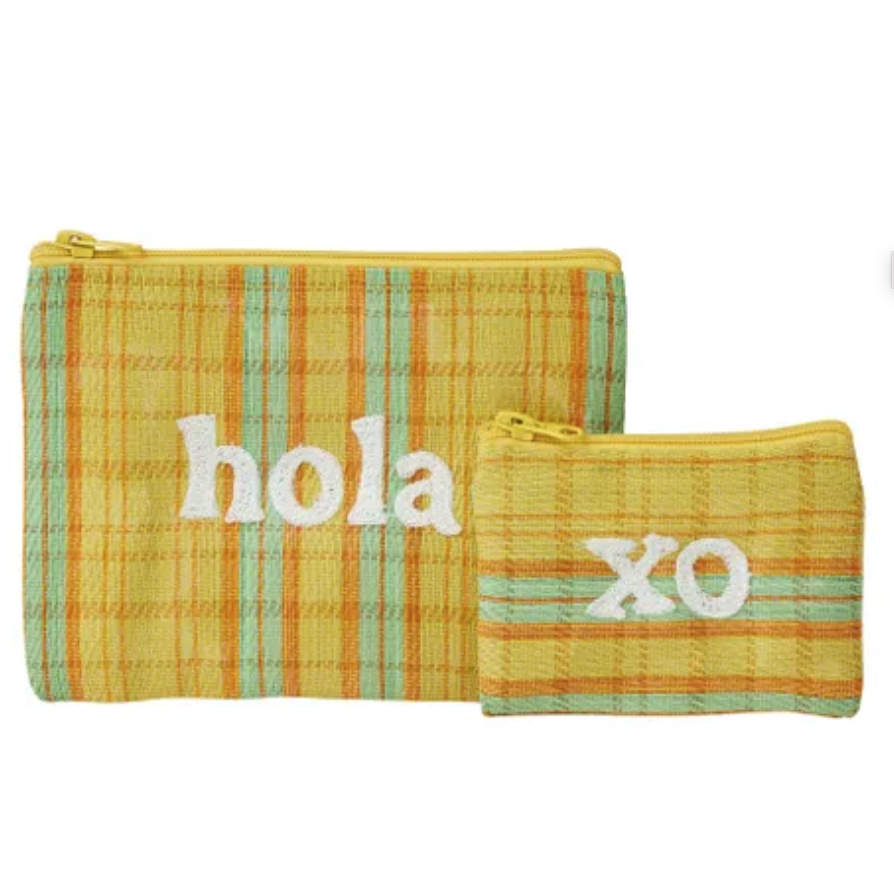 Hola S/2 Recycled Pouch 19x15cm Yellow