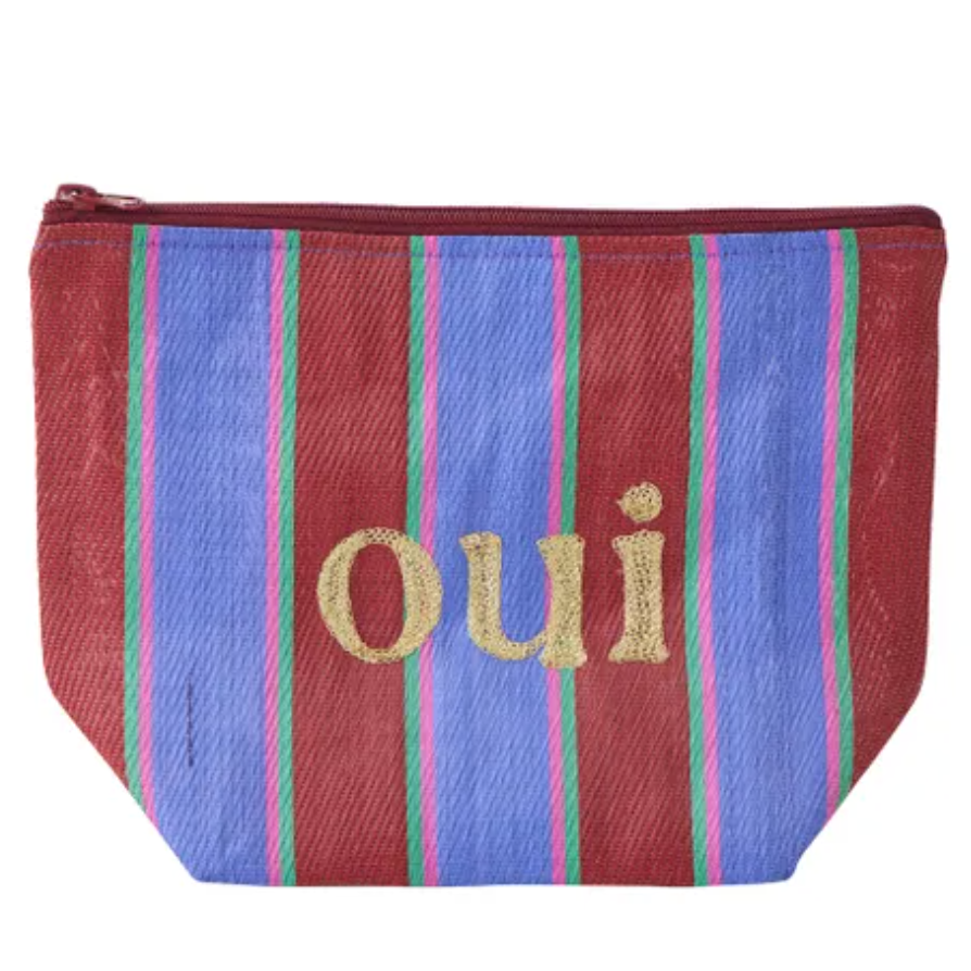Oui Recycled Pouch 30x10x19cm Gn/BIue