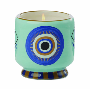 Adopo 8oz Ceramic Candle - Eye Incense & Smoke
