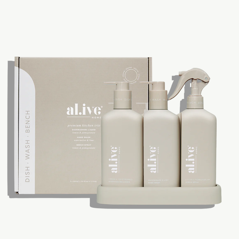 Kitchen Trio + Tray | Lemon & Pomegranate + Watermelon & Lime