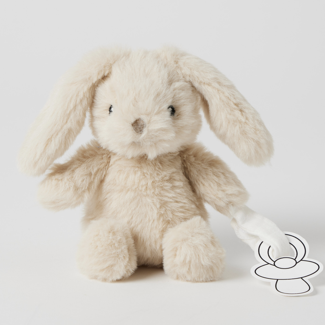 Beige Bunny Dummy Clip
