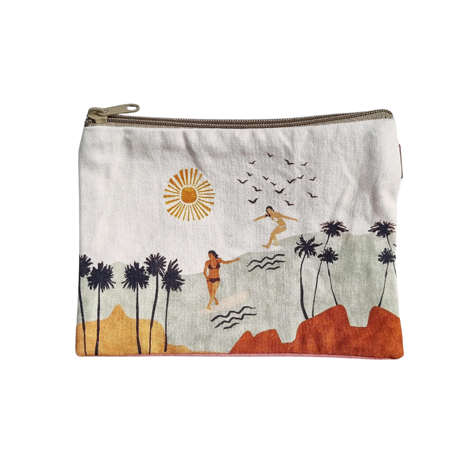 Small Canvas Pouch - Surfers