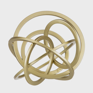 Orbit Gold Sculpture 24.5x24.5cm