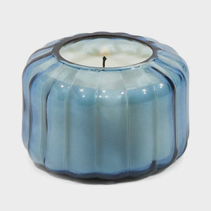 Ribbed Glass Candle 4.5oz - Peppered Indigo