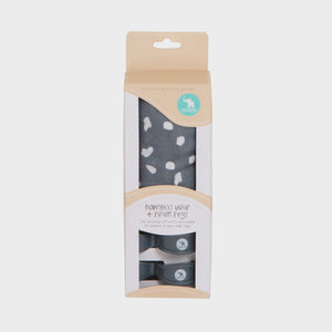 Bamboo & 2 Pram Peg Box Set - Charcoal